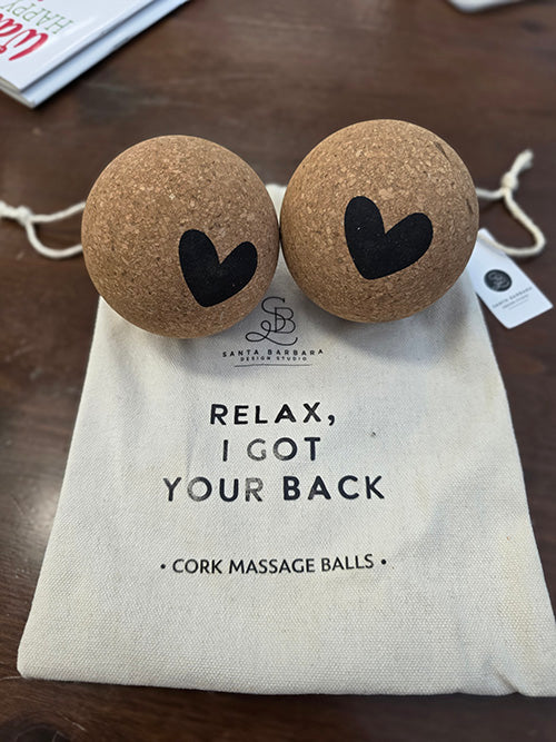 Two Massage Balls From Sustainable Cork