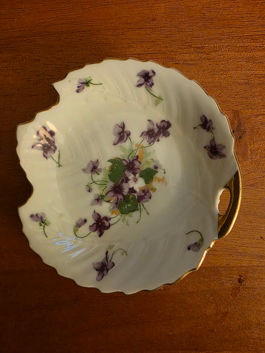 Sweet Violet Porcelain Trinket Tray