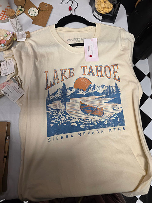 Explore More Vintage Lake Tahoe Tee- Large