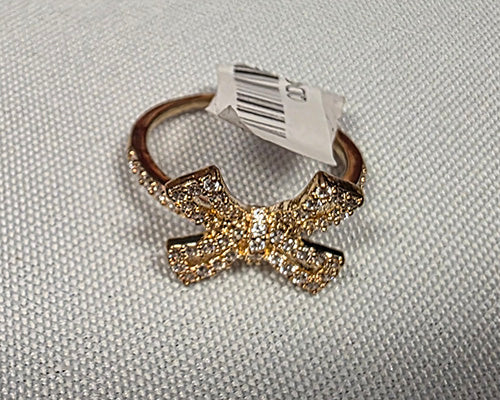Bedazzled Bow Ring