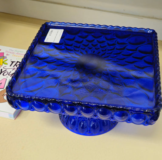 LE Smith Cobalt Large Cake Stand