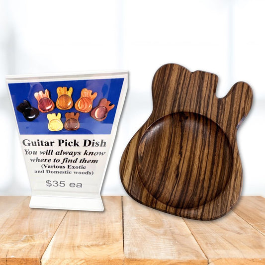 Eaglecarver - Peruvian Walnut Guitar Pick Dish