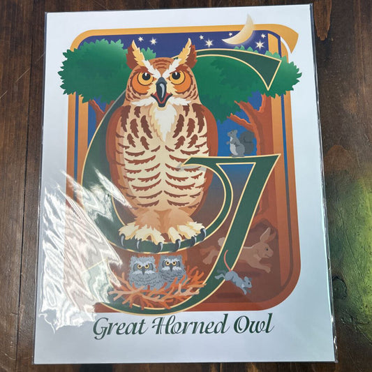 Great Horned Owl Unframed Print