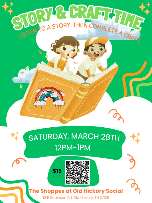 Story & Craft Time - Saturday, March 28th @ 12-1pm