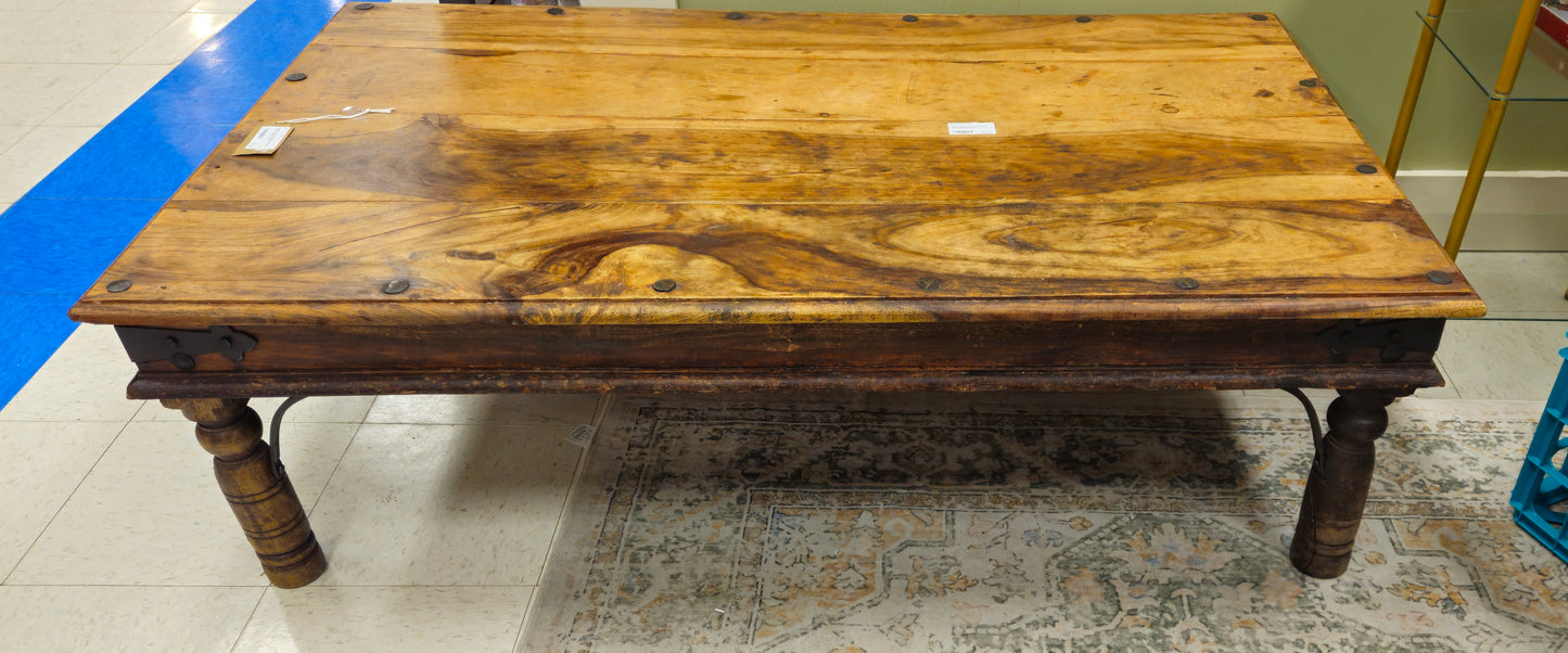 Vintage Rustic Reclaimed Wood Coffee Table
