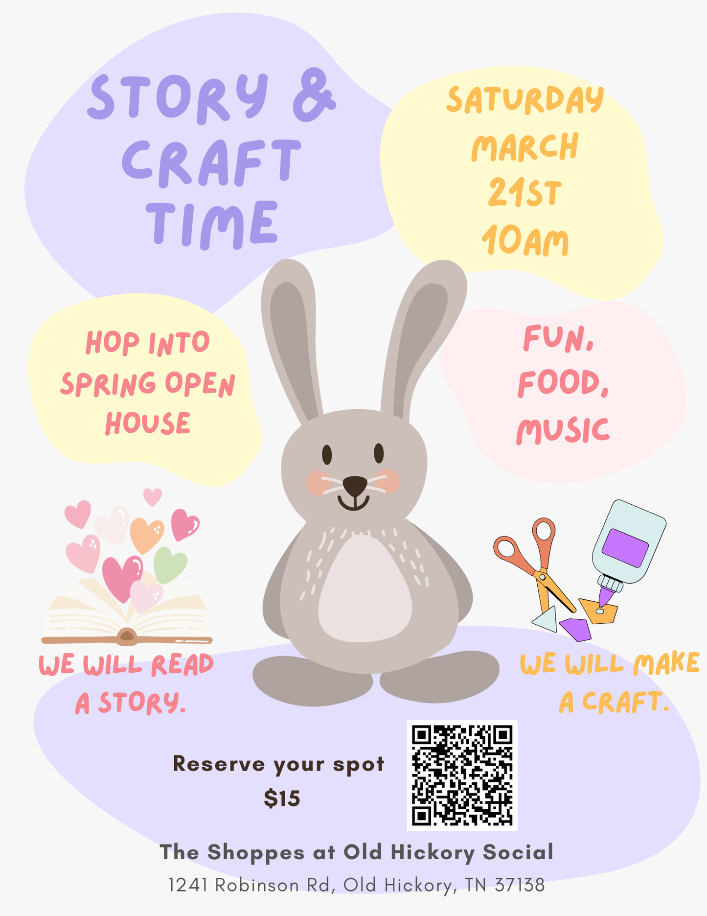 Story & Craft Time - Saturday, March 21st, 10am