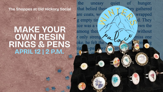 UV resin ring and pens class- April 12th @2pm